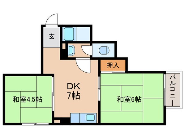 コスモスビルの物件間取画像